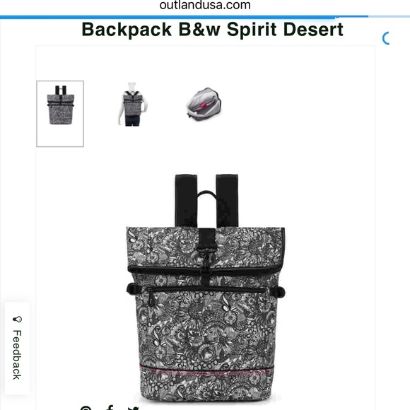 sakroots backpack b and w‎ - Picture 1 of 7